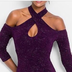 Venus purple sparkly dress
